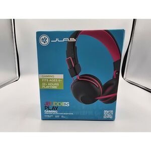 JLab JBuddies Pro Over-Ear Bluetooth Wireless Kids' Headphones ~ Black/Pink